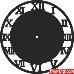 download latin numbers Wall Clock Vinyl Record free ready for cut