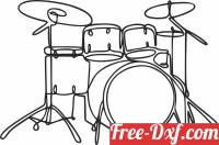 download drums instrument music cliparts free ready for cut