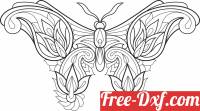 download decorative butterfly free ready for cut
