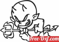 download Devil baby clipart free ready for cut