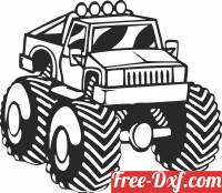 download Monster truck clipart free ready for cut