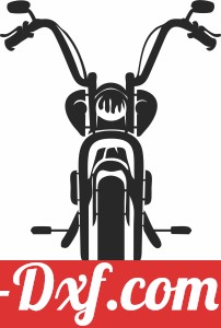 motorcycle front view clipart