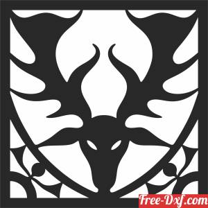 download devil pattern wall design free ready for cut