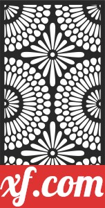 Decorative door screen pattern