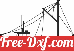 silhouette of a fishing boat