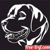 download labrador Dogs wall decor free ready for cut