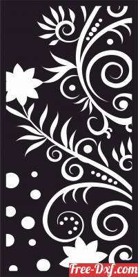 download decorative screen panel floral pattern free ready for cut