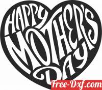 download happy mothers day heart free ready for cut
