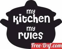 download My kitchen my rules free ready for cut