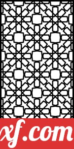 decorative panel wall separator door pattern