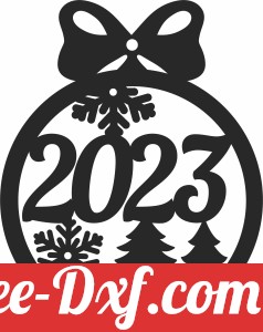 2023 new year christmas ornaments