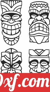 tiki tribal mask