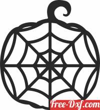 download geometric halloween pumpkin free ready for cut