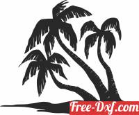 download Coconut Tree clipart free ready for cut