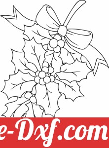 christmas holly leaf clipart