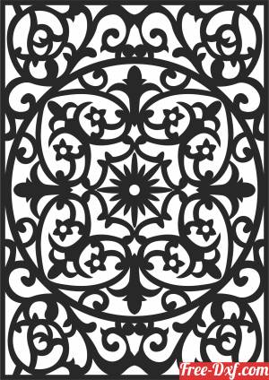 download decorative panel door pattern free ready for cut