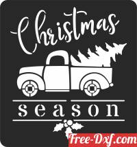 download Christmas Tree Truck free ready for cut