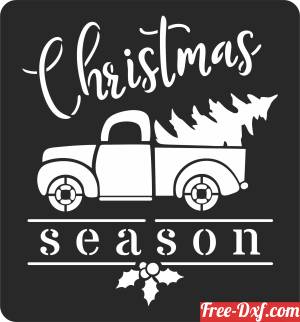 download Christmas Tree Truck free ready for cut