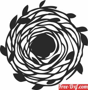 download floral circle clipart free ready for cut