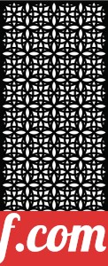 decorative panel wall separator door pattern
