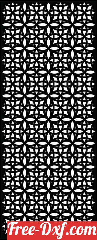 Download decorative panel wall separator door pattern dxf GQsYm H