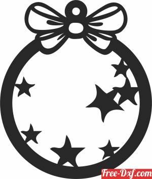 download christmas stars ornament free ready for cut