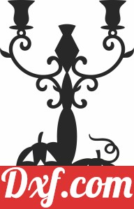 Halloween Candle Holder with pumpkin