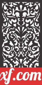 Decorative wall screen panels pattern door