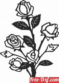 download Floral Roses flowers clipart free ready for cut