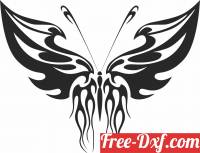 download Butterfly art decor free ready for cut