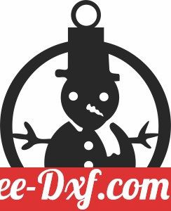 Christmas snowman ornaments