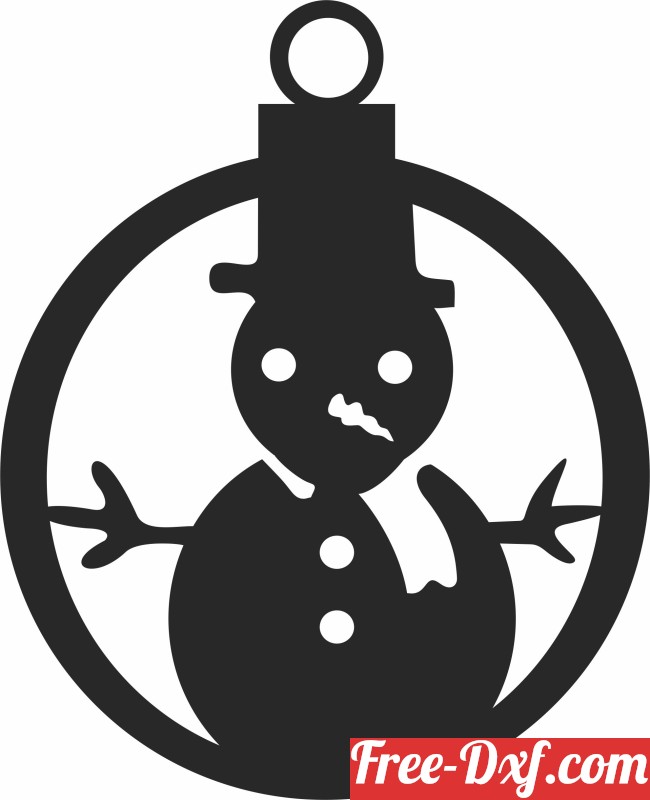 Download Christmas snowman ornaments GbvXY High quality free Dxf