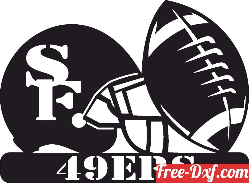 Download San Francisco 49ers NFL helmet LOGO Ge55x High quality f