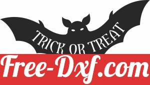 trick or treat Bat halloween clipart