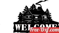download welcome house sign free ready for cut