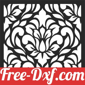 Decorative floral wall pattern