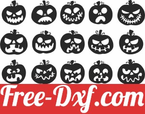 scary halloween pumpkins decors