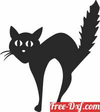 download cat halloween art free ready for cut