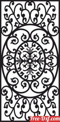 download panel decorative wall screen pattern free ready for cut