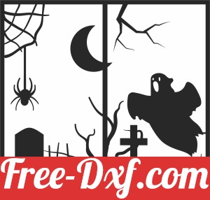 Halloween gost scary clipart