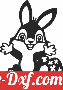 happy easter egg bunny clipart