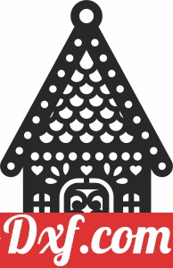 ornament christmas house clipart