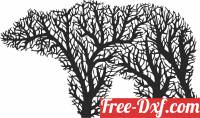 download Bear Tree Wall Decor free ready for cut