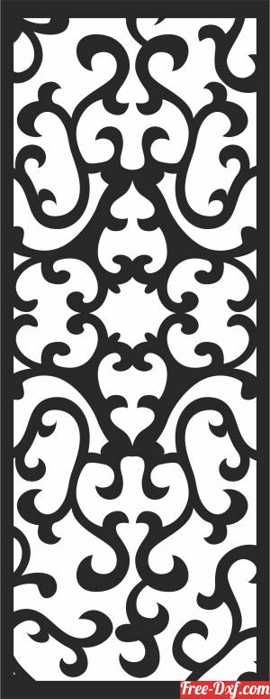 download Decorative screen door pattern free ready for cut