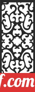 Decorative screen door pattern