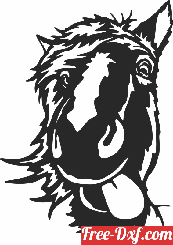 Download Horse out sticking Tongue clipart HX0f7 High quality fre