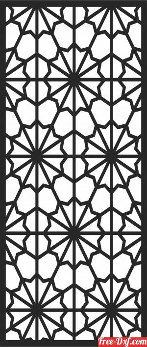 download pattern decorative   DOOR  Wall   Screen  door   Pattern free ready for cut