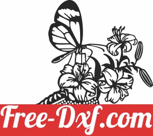 shoe with flowers Butterfly