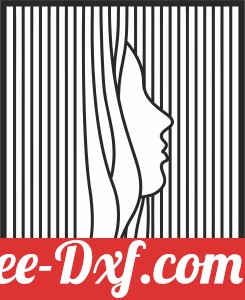 woman line wall decor