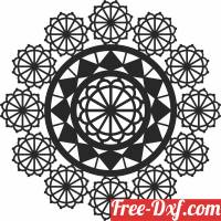 download Mandala wall decor free ready for cut